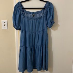 1250c blue babydoll style dress size medium
